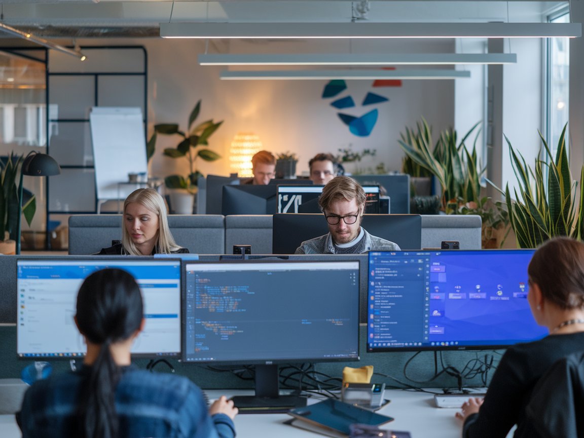 Visual representation of AI and digital transformation process at Steloy Consulting